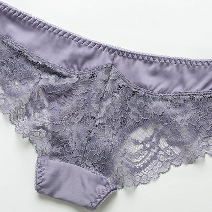 Purple Ribbon Floral Panty