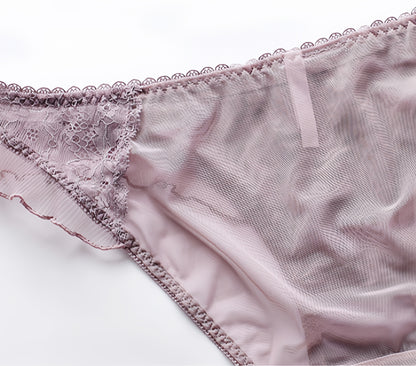 Pink Lace Ribbon Panty