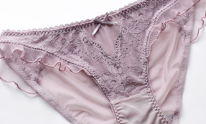 Pink Lace Ribbon Panty
