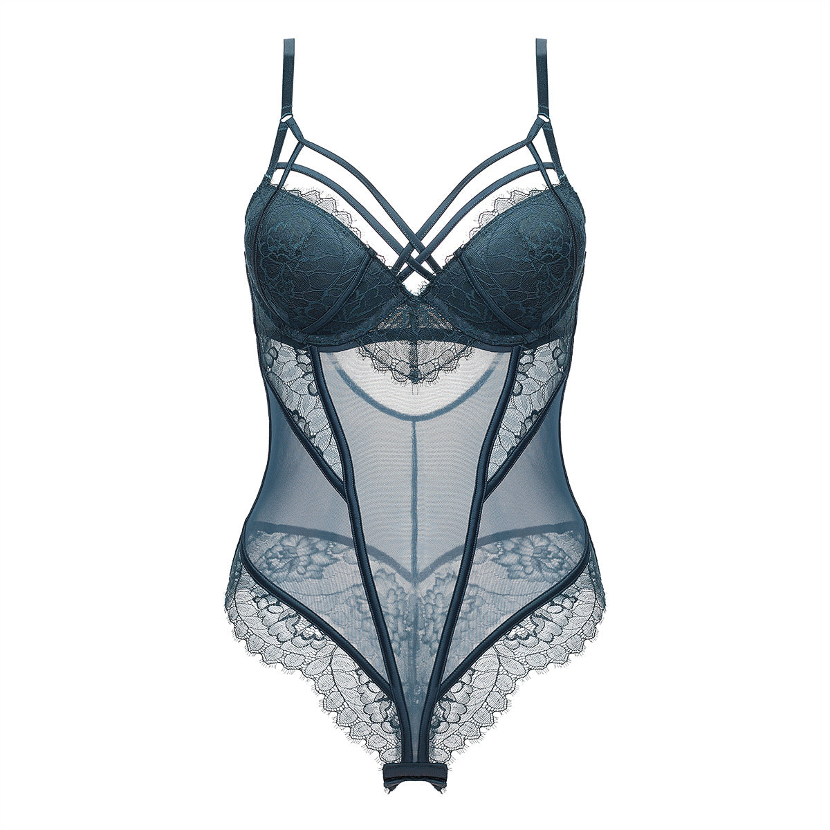The Hera Lace Bodysuit Dark Green