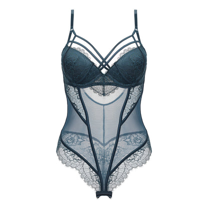 The Hera Lace Bodysuit Dark Green
