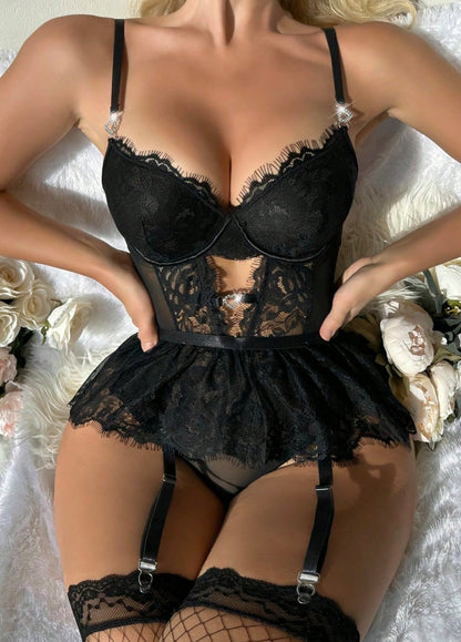 The Ophelia Bodysuit Black